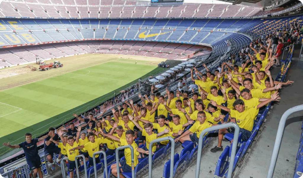 Ekkono players and coaches during a summer camp training session